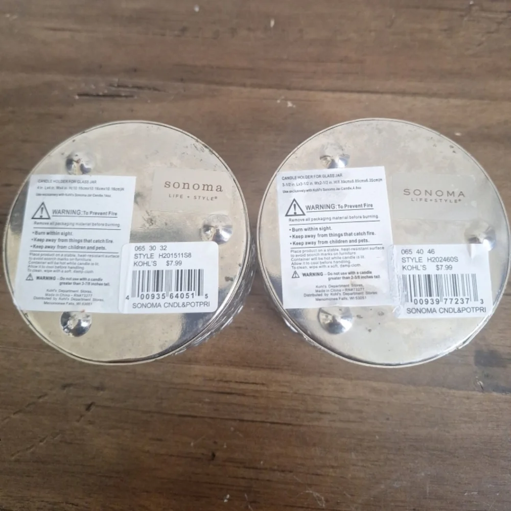 Set of 2 Decorative Metal Candle Holders – Floral & Pumpkin Design